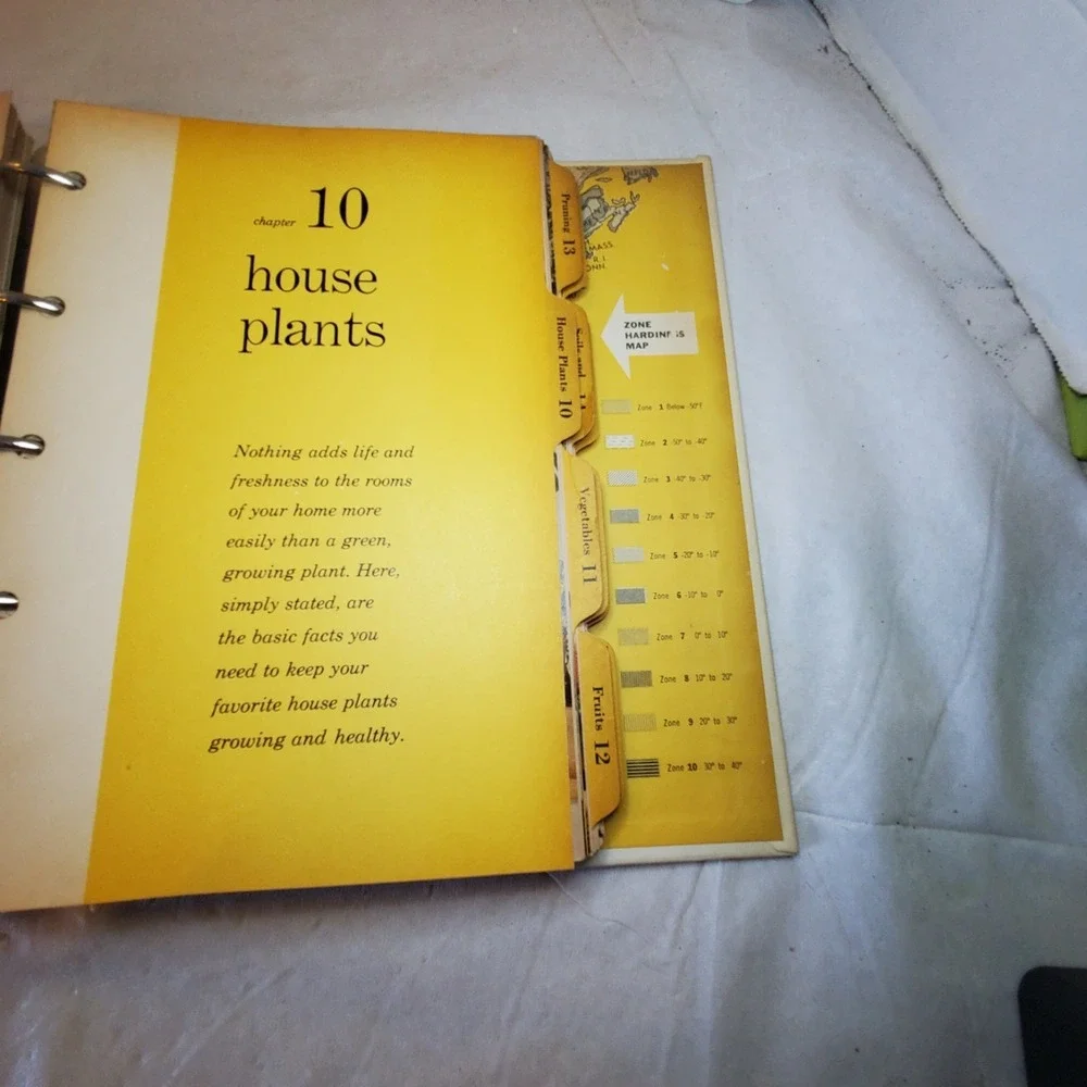 Vintage 1960's Better Homes and Garden NEW GARDEN BOOK Ring Binder